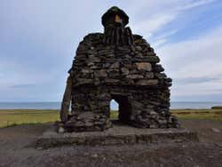 Estatua de Bardur en Arnarstapi