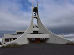 Exterior de la iglesia de Stykkishólmur