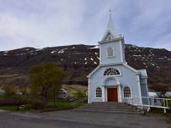 Iglesia Azul de Seydisfjordur
